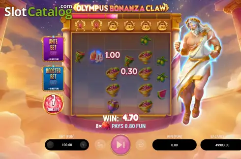 Οθόνη3. Olympus Bonanza Claw Κουλοχέρης 