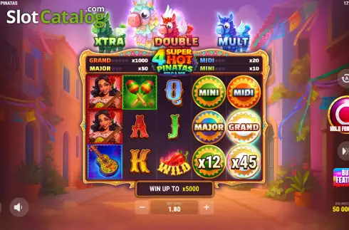 Οθόνη2. 4 Super Hot Pinatas: Hold and Win Κουλοχέρης