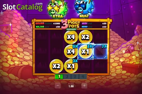 Οθόνη3. 3 Piggy Pots Κουλοχέρης