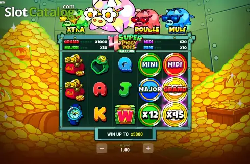 Οθόνη2. 4 Super Piggypots Κουλοχέρης
