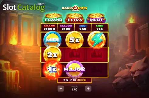 Οθόνη2. Hades 3 Pots Κουλοχέρης