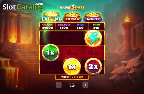 Οθόνη3. Hades 3 Pots Κουλοχέρης