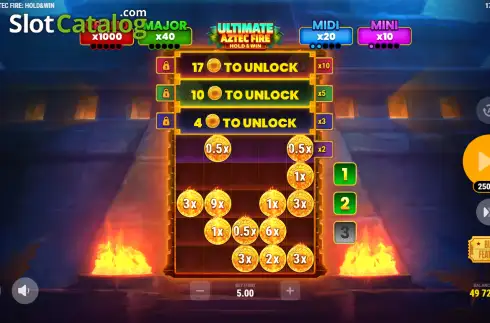 Οθόνη3. Ultimate Aztec Fire Κουλοχέρης
