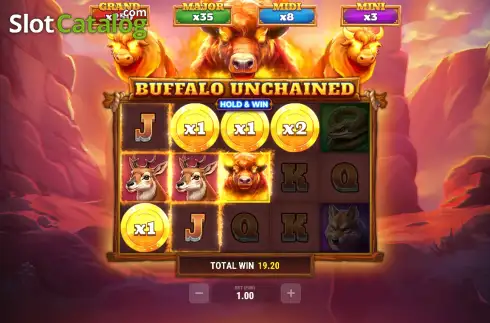 Οθόνη3. Buffalo Unchained Κουλοχέρης 