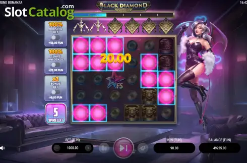 Οθόνη3. Black Diamond Bonanza Κουλοχέρης