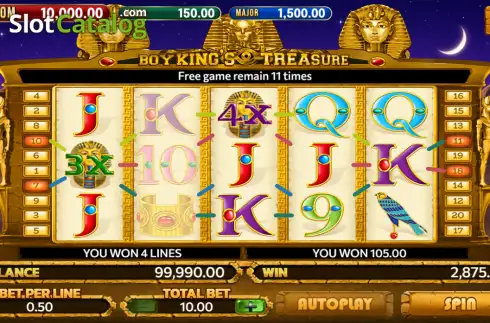 Οθόνη2. Boy King Treasure (ClotPlay) Κουλοχέρης
