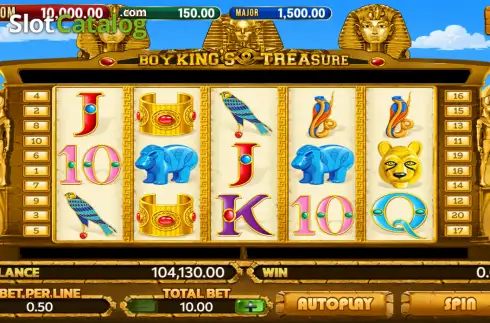 Οθόνη3. Boy King Treasure (ClotPlay) Κουλοχέρης