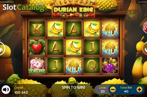 Οθόνη2. Durian King Κουλοχέρης