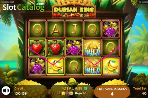 Οθόνη3. Durian King Κουλοχέρης