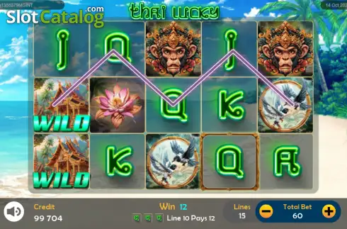 Οθόνη3. Thai Lucky Κουλοχέρης 
