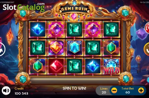 Οθόνη2. Gems Rush (ClotPlay) Κουλοχέρης 
