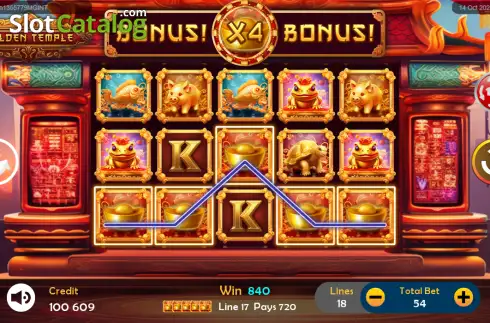 Οθόνη3. Golden Temple (ClotPlay) Κουλοχέρης 