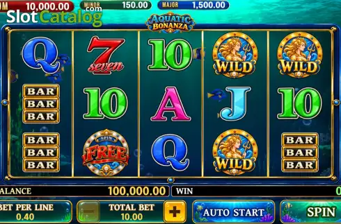 Οθόνη2. Aquatic Bonanza Κουλοχέρης