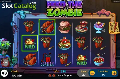 Οθόνη3. Feed the Zombie Κουλοχέρης 