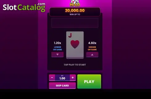 Οθόνη2. Hi-Lo (Coin Machine Gaming) Κουλοχέρης