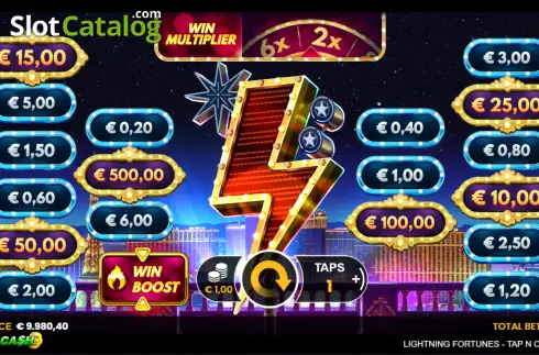 Οθόνη2. Lightning Fortunes - Tap n Cash Κουλοχέρης 