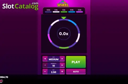Οθόνη2. Wheel (Coin Machine Gaming) Κουλοχέρης