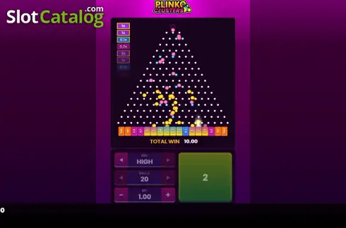 Οθόνη3. Plinko Clusters Κουλοχέρης