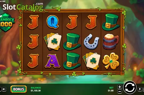 Οθόνη3. Shamrock 1000 Κουλοχέρης