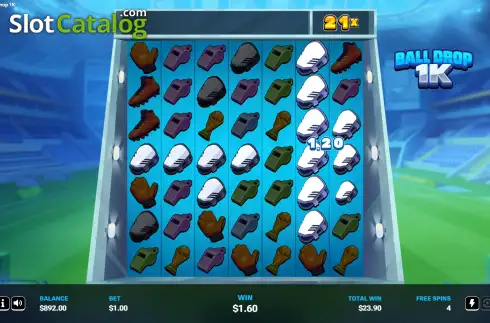 Οθόνη3. Ball Drop 1K Κουλοχέρης 