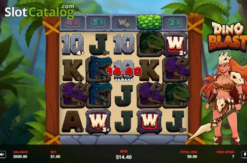 Οθόνη3. Dino Blast Κουλοχέρης 