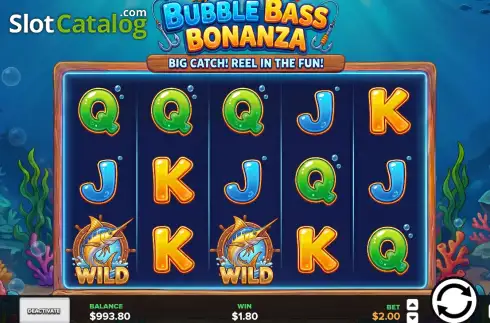 Οθόνη3. Bubble Bass Bonanza Κουλοχέρης 