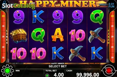 Οθόνη2. Happy Miner Κουλοχέρης
