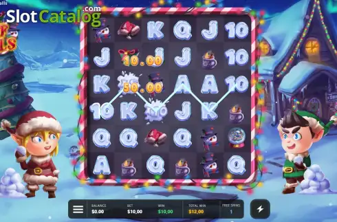 Οθόνη3. Elf Balls Κουλοχέρης