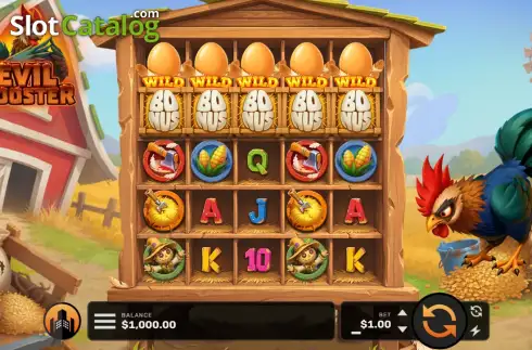 Οθόνη3. Evil Rooster Κουλοχέρης 