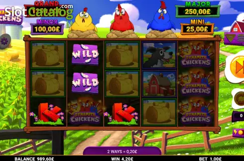 Οθόνη3. Dynamite Chickens Κουλοχέρης