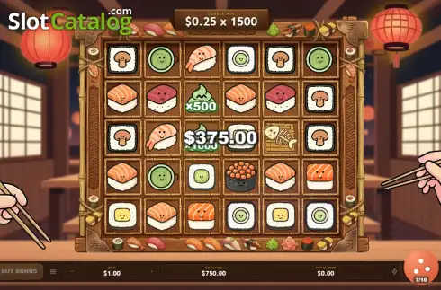 Οθόνη3. Kawaii Sushi 1000 Κουλοχέρης 