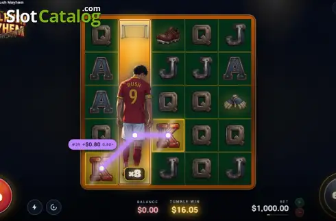 Οθόνη3. Goal Rush Mayhem Κουλοχέρης 