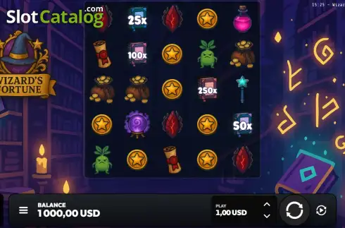 Οθόνη2. Wizards Fortune Κουλοχέρης