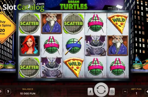 Οθόνη2. Dream Turtles Κουλοχέρης