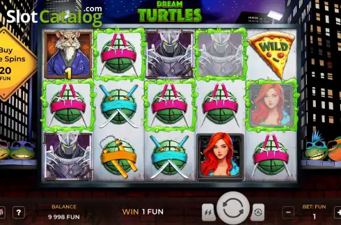 Οθόνη3. Dream Turtles Κουλοχέρης