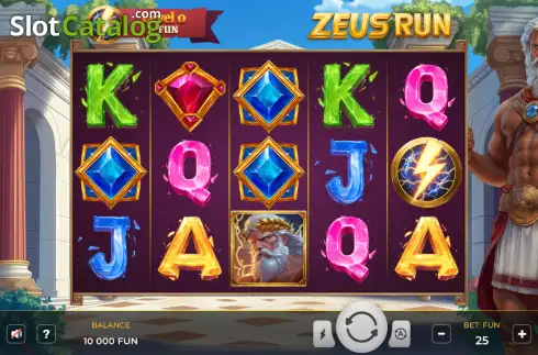 Οθόνη2. Zeus Run Κουλοχέρης