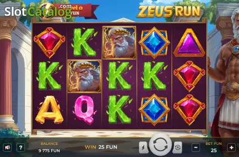 Οθόνη3. Zeus Run Κουλοχέρης