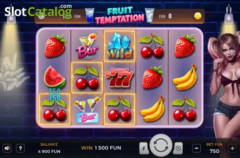 Οθόνη3. Fruit Temptation Κουλοχέρης 