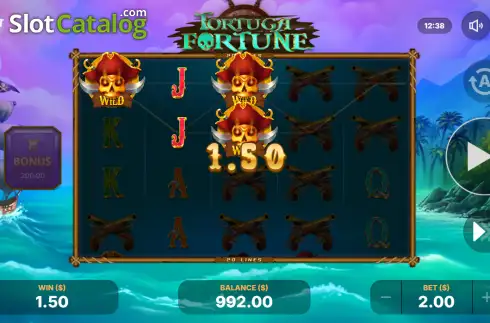 Οθόνη3. Tortuga Fortune Κουλοχέρης