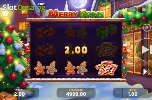 Οθόνη3. Merry Spins Κουλοχέρης