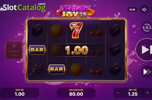Οθόνη3. Vitamin Joy 25 Κουλοχέρης