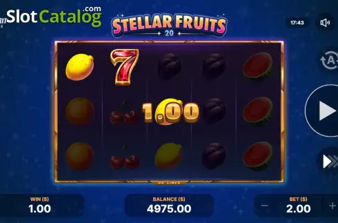 Οθόνη3. Stellar Fruits 20 Κουλοχέρης