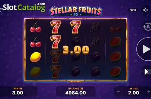 Οθόνη3. Stellar Fruits 40 Κουλοχέρης