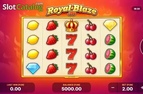 Οθόνη2. Royal Blaze 40 Κουλοχέρης