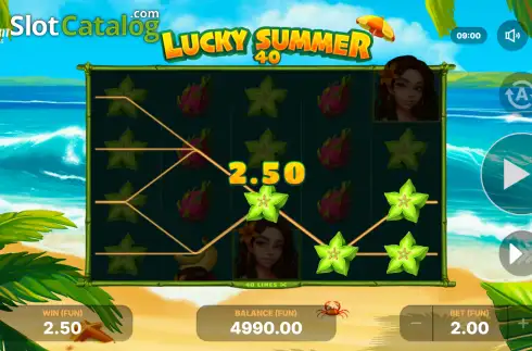 Οθόνη3. Lucky Summer 40 Κουλοχέρης 