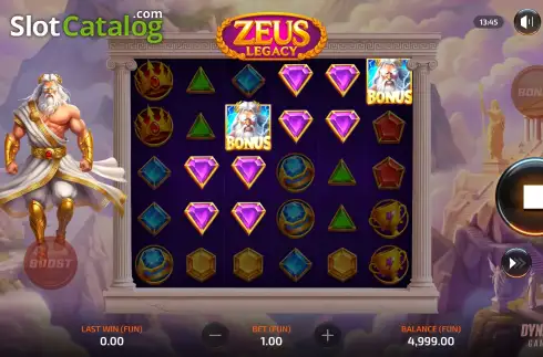 Οθόνη3. Zeus Legacy Κουλοχέρης