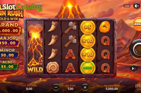 Οθόνη2. Lava Coin Rush: Hold and Win Κουλοχέρης