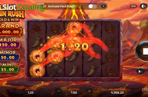 Οθόνη3. Lava Coin Rush: Hold and Win Κουλοχέρης