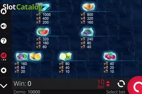Οθόνη7. Frozzy Fruits Κουλοχέρης