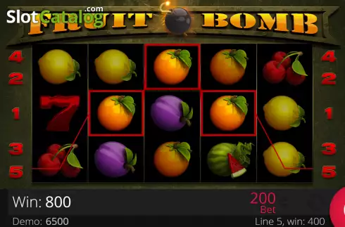Οθόνη4. Fruit Bomb (e-gaming) Κουλοχέρης